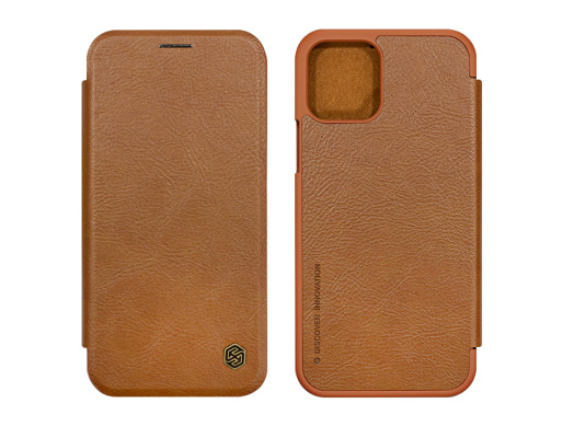 Apple iPhone 12 - Hülle Nillkin Qin - Braun