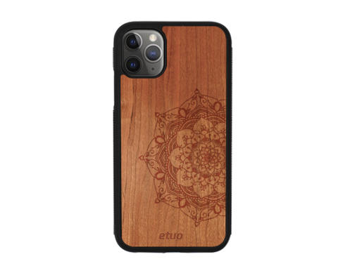 Hülle Wood Case - Kirschholz - Mandala