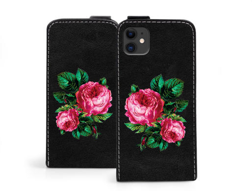 Hülle Flip Fantastic - rote Rosen