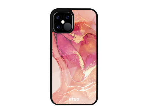 Handyhülle Glossy Case - Gold Abstract - Schattierungen von Rosa