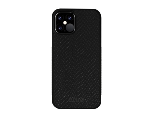 Hülle Leather Case - Schlangenleder - schwarz