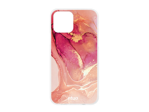 Handyhülle etuo Design Case - Gold Abstract - Schattierungen von Rosa - Weiß